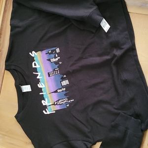 Friends Black Plus Sweatshirt Size 2X NWT